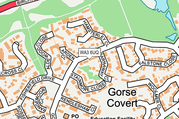WA3 6UQ map - OS OpenMap – Local (Ordnance Survey) WA3 6UQ map - OS OpenMap – Local (Ordnance Survey)