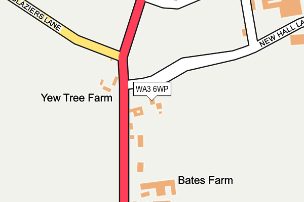 WA3 6WP map - OS OpenMap – Local (Ordnance Survey) WA3 6WP map - OS OpenMap – Local (Ordnance Survey)