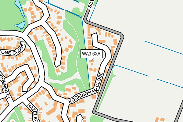 WA3 6XA map - OS OpenMap – Local (Ordnance Survey) WA3 6XA map - OS OpenMap – Local (Ordnance Survey)