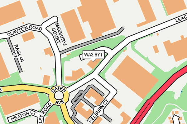 WA3 6YT map - OS OpenMap – Local (Ordnance Survey) WA3 6YT map - OS OpenMap – Local (Ordnance Survey)