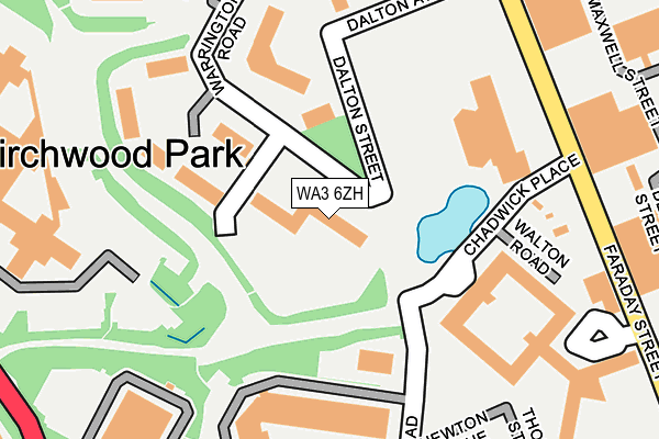 WA3 6ZH map - OS OpenMap – Local (Ordnance Survey) WA3 6ZH map - OS OpenMap – Local (Ordnance Survey)