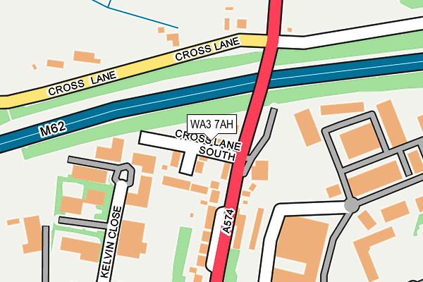 WA3 7AH map - OS OpenMap – Local (Ordnance Survey) WA3 7AH map - OS OpenMap – Local (Ordnance Survey)