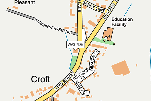 WA3 7DE map - OS OpenMap – Local (Ordnance Survey) WA3 7DE map - OS OpenMap – Local (Ordnance Survey)