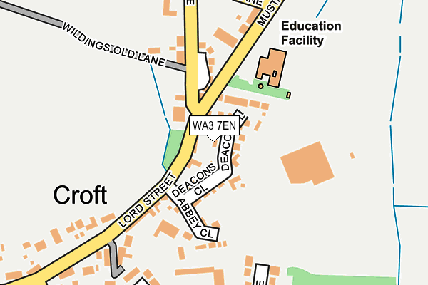 WA3 7EN map - OS OpenMap – Local (Ordnance Survey) WA3 7EN map - OS OpenMap – Local (Ordnance Survey)