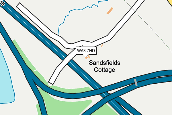 WA3 7HD map - OS OpenMap – Local (Ordnance Survey) WA3 7HD map - OS OpenMap – Local (Ordnance Survey)