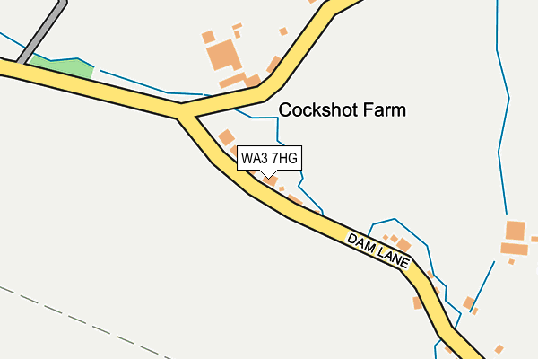 WA3 7HG map - OS OpenMap – Local (Ordnance Survey) WA3 7HG map - OS OpenMap – Local (Ordnance Survey)