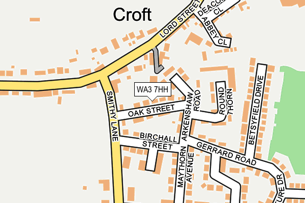 WA3 7HH map - OS OpenMap – Local (Ordnance Survey) WA3 7HH map - OS OpenMap – Local (Ordnance Survey)