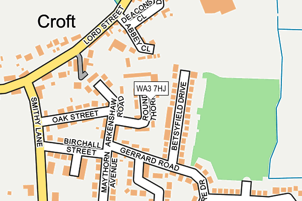 WA3 7HJ map - OS OpenMap – Local (Ordnance Survey) WA3 7HJ map - OS OpenMap – Local (Ordnance Survey)