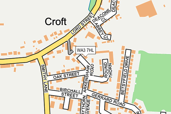 WA3 7HL map - OS OpenMap – Local (Ordnance Survey) WA3 7HL map - OS OpenMap – Local (Ordnance Survey)