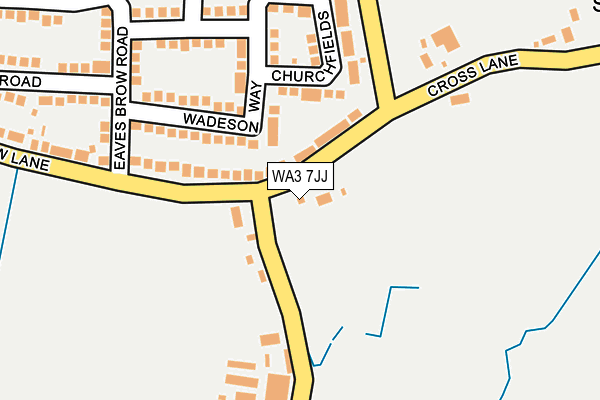 WA3 7JJ map - OS OpenMap – Local (Ordnance Survey) WA3 7JJ map - OS OpenMap – Local (Ordnance Survey)