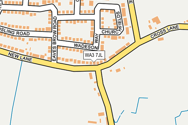 WA3 7JL map - OS OpenMap – Local (Ordnance Survey) WA3 7JL map - OS OpenMap – Local (Ordnance Survey)