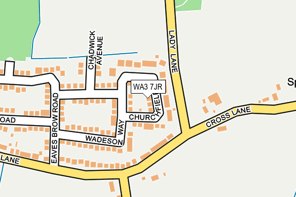 WA3 7JR map - OS OpenMap – Local (Ordnance Survey) WA3 7JR map - OS OpenMap – Local (Ordnance Survey)