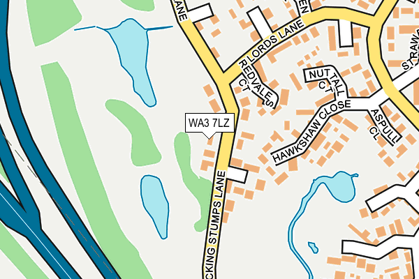 WA3 7LZ map - OS OpenMap – Local (Ordnance Survey) WA3 7LZ map - OS OpenMap – Local (Ordnance Survey)