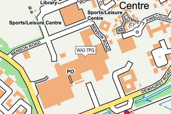 WA3 7PQ map - OS OpenMap – Local (Ordnance Survey) WA3 7PQ map - OS OpenMap – Local (Ordnance Survey)