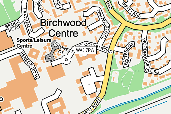 WA3 7PW map - OS OpenMap – Local (Ordnance Survey) WA3 7PW map - OS OpenMap – Local (Ordnance Survey)