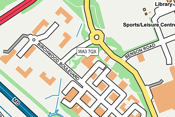 WA3 7QX map - OS OpenMap – Local (Ordnance Survey) WA3 7QX map - OS OpenMap – Local (Ordnance Survey)