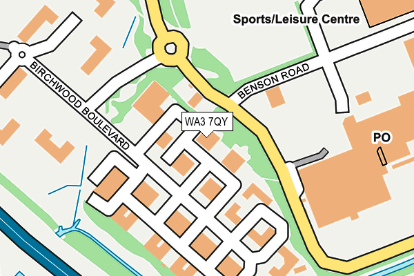 WA3 7QY map - OS OpenMap – Local (Ordnance Survey) WA3 7QY map - OS OpenMap – Local (Ordnance Survey)
