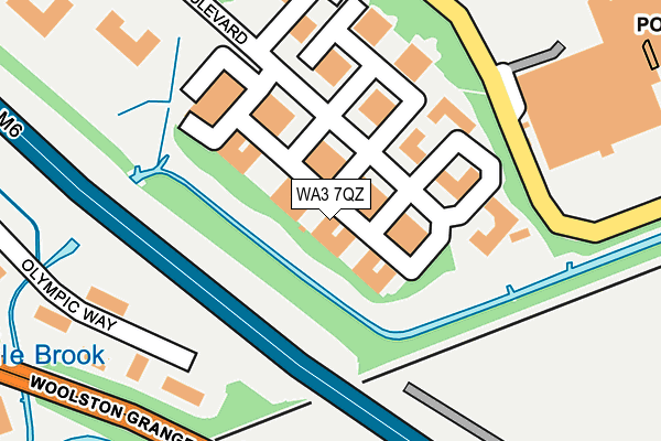 WA3 7QZ map - OS OpenMap – Local (Ordnance Survey) WA3 7QZ map - OS OpenMap – Local (Ordnance Survey)
