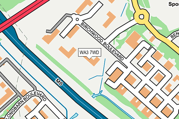 WA3 7WD map - OS OpenMap – Local (Ordnance Survey) WA3 7WD map - OS OpenMap – Local (Ordnance Survey)