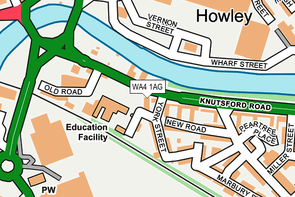 WA4 1AG map - OS OpenMap – Local (Ordnance Survey) WA4 1AG map - OS OpenMap – Local (Ordnance Survey)