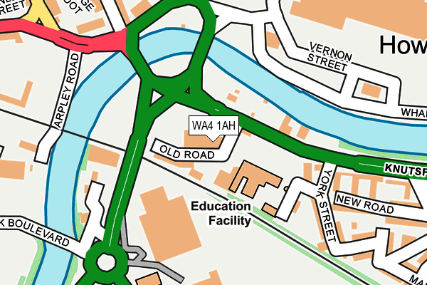 WA4 1AH map - OS OpenMap – Local (Ordnance Survey) WA4 1AH map - OS OpenMap – Local (Ordnance Survey)