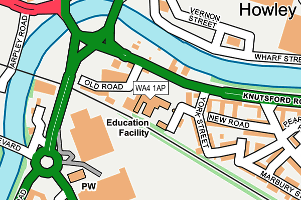 WA4 1AP map - OS OpenMap – Local (Ordnance Survey) WA4 1AP map - OS OpenMap – Local (Ordnance Survey)