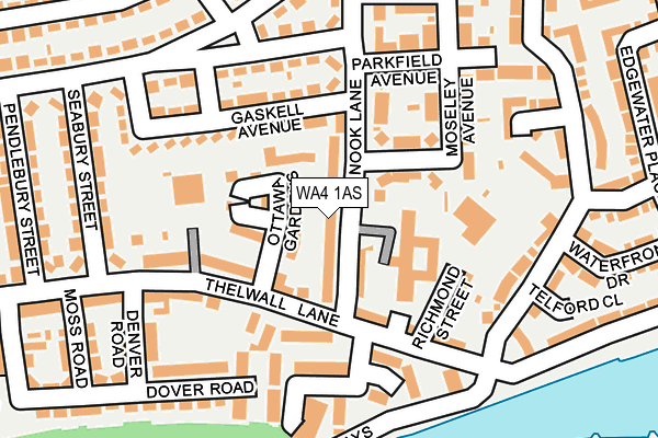 WA4 1AS map - OS OpenMap – Local (Ordnance Survey) WA4 1AS map - OS OpenMap – Local (Ordnance Survey)