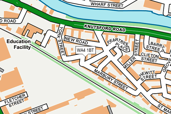 WA4 1BT map - OS OpenMap – Local (Ordnance Survey) WA4 1BT map - OS OpenMap – Local (Ordnance Survey)