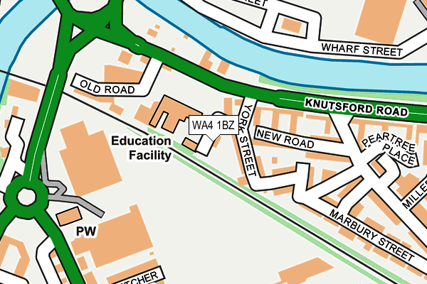 WA4 1BZ map - OS OpenMap – Local (Ordnance Survey) WA4 1BZ map - OS OpenMap – Local (Ordnance Survey)
