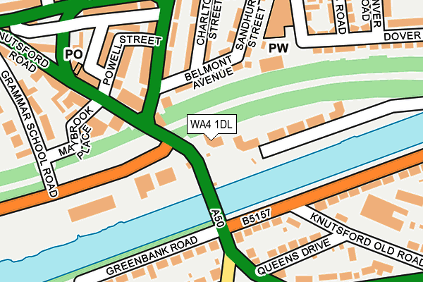 WA4 1DL map - OS OpenMap – Local (Ordnance Survey) WA4 1DL map - OS OpenMap – Local (Ordnance Survey)