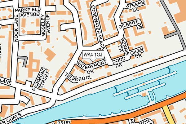 WA4 1GJ map - OS OpenMap – Local (Ordnance Survey) WA4 1GJ map - OS OpenMap – Local (Ordnance Survey)