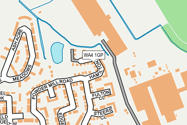 WA4 1GP map - OS OpenMap – Local (Ordnance Survey) WA4 1GP map - OS OpenMap – Local (Ordnance Survey)