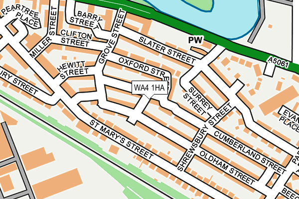 WA4 1HA map - OS OpenMap – Local (Ordnance Survey) WA4 1HA map - OS OpenMap – Local (Ordnance Survey)
