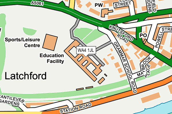 WA4 1JL map - OS OpenMap – Local (Ordnance Survey) WA4 1JL map - OS OpenMap – Local (Ordnance Survey)