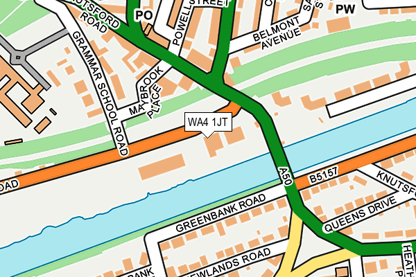 WA4 1JT map - OS OpenMap – Local (Ordnance Survey) WA4 1JT map - OS OpenMap – Local (Ordnance Survey)