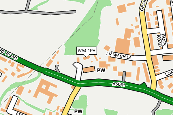 WA4 1PH map - OS OpenMap – Local (Ordnance Survey) WA4 1PH map - OS OpenMap – Local (Ordnance Survey)