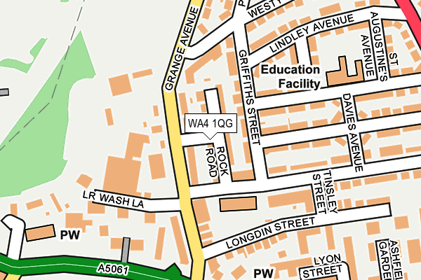 WA4 1QG map - OS OpenMap – Local (Ordnance Survey) WA4 1QG map - OS OpenMap – Local (Ordnance Survey)