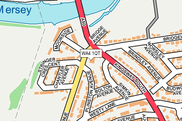 WA4 1QT map - OS OpenMap – Local (Ordnance Survey) WA4 1QT map - OS OpenMap – Local (Ordnance Survey)