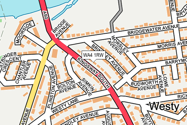 WA4 1RW map - OS OpenMap – Local (Ordnance Survey) WA4 1RW map - OS OpenMap – Local (Ordnance Survey)