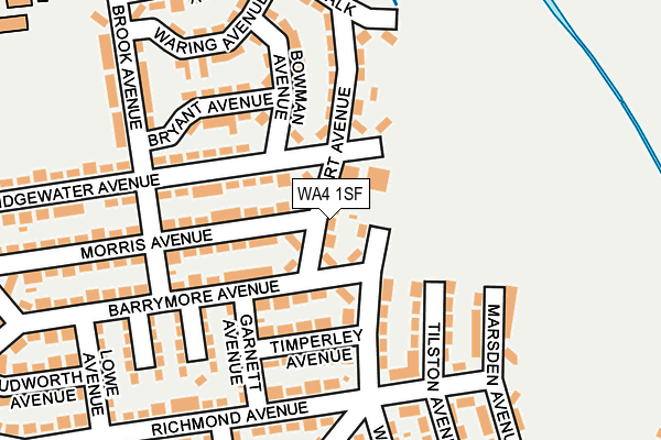 WA4 1SF map - OS OpenMap – Local (Ordnance Survey) WA4 1SF map - OS OpenMap – Local (Ordnance Survey)