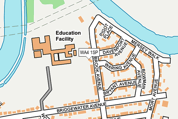 WA4 1SP map - OS OpenMap – Local (Ordnance Survey) WA4 1SP map - OS OpenMap – Local (Ordnance Survey)