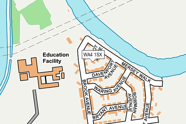WA4 1SX map - OS OpenMap – Local (Ordnance Survey) WA4 1SX map - OS OpenMap – Local (Ordnance Survey)