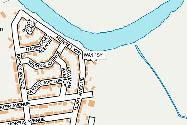 WA4 1SY map - OS OpenMap – Local (Ordnance Survey) WA4 1SY map - OS OpenMap – Local (Ordnance Survey)