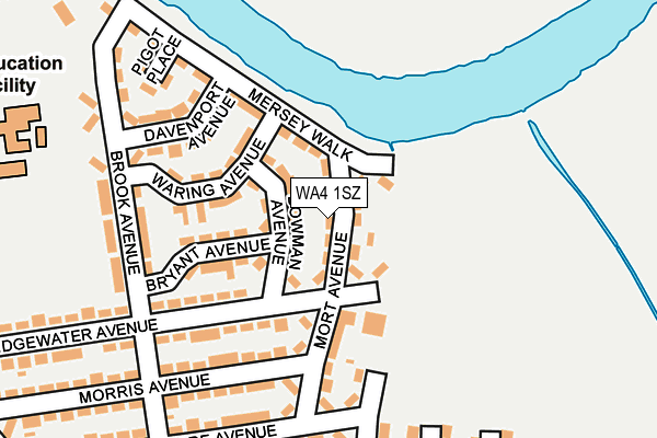 WA4 1SZ map - OS OpenMap – Local (Ordnance Survey) WA4 1SZ map - OS OpenMap – Local (Ordnance Survey)