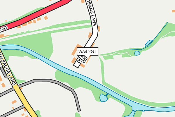WA4 2GT map - OS OpenMap – Local (Ordnance Survey) WA4 2GT map - OS OpenMap – Local (Ordnance Survey)