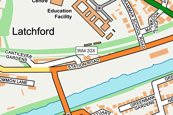 WA4 2GX map - OS OpenMap – Local (Ordnance Survey) WA4 2GX map - OS OpenMap – Local (Ordnance Survey)