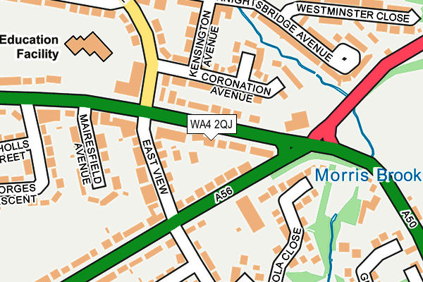 WA4 2QJ map - OS OpenMap – Local (Ordnance Survey) WA4 2QJ map - OS OpenMap – Local (Ordnance Survey)