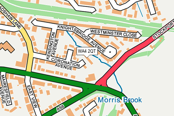 WA4 2QT map - OS OpenMap – Local (Ordnance Survey) WA4 2QT map - OS OpenMap – Local (Ordnance Survey)