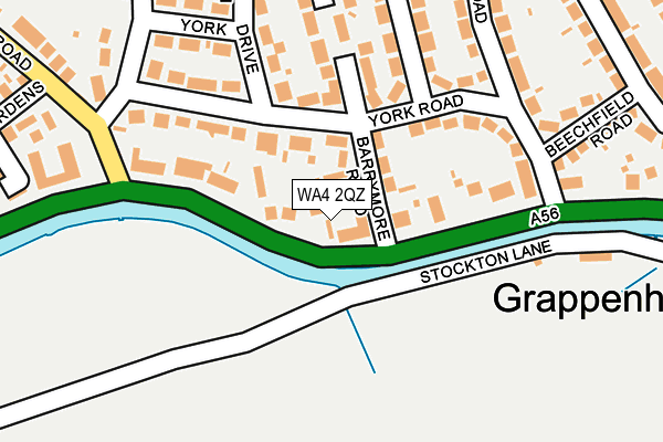 WA4 2QZ map - OS OpenMap – Local (Ordnance Survey) WA4 2QZ map - OS OpenMap – Local (Ordnance Survey)