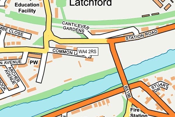 WA4 2RS map - OS OpenMap – Local (Ordnance Survey) WA4 2RS map - OS OpenMap – Local (Ordnance Survey)
